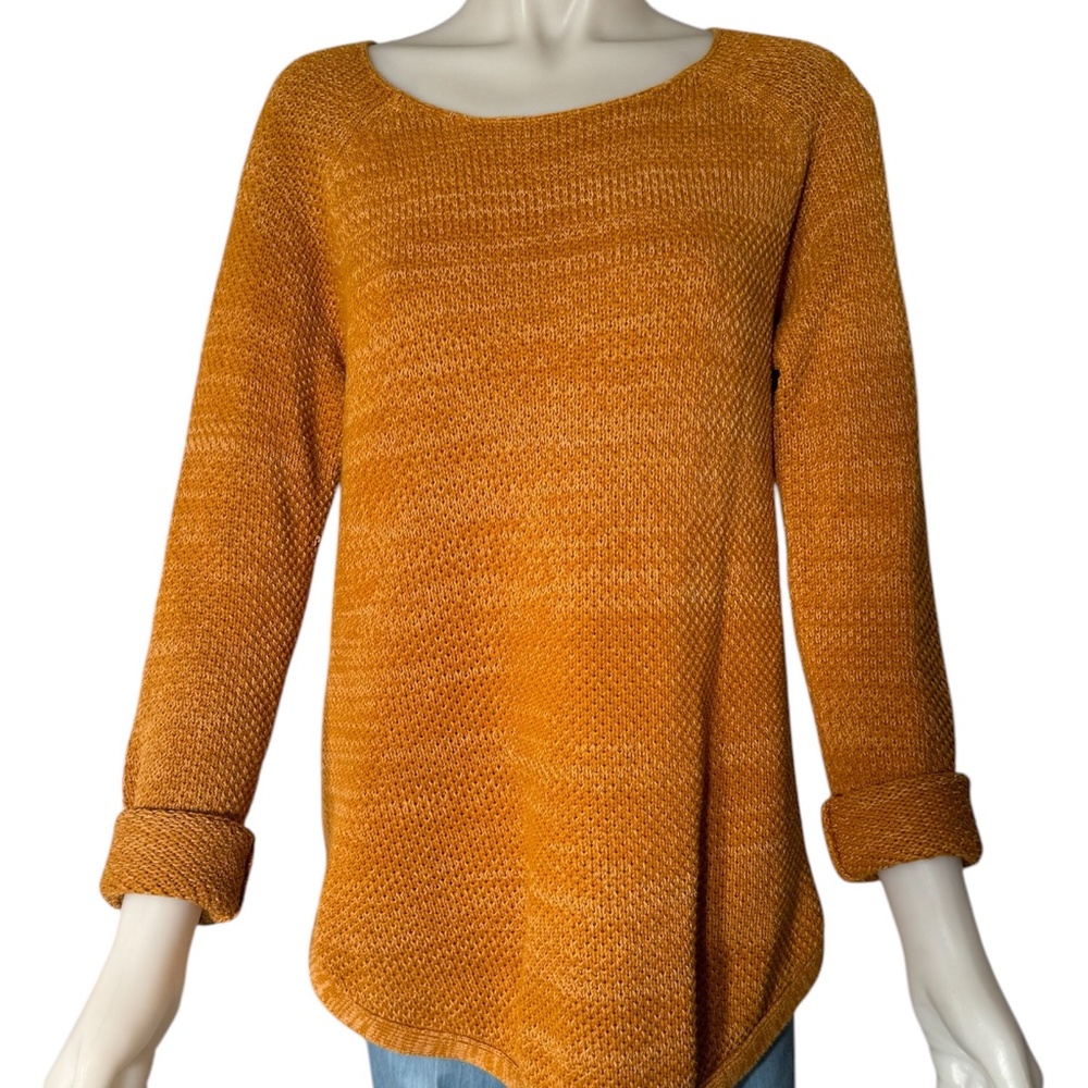 Propaganda Ladies Marigold Yellow Soft Cotton Long Sleeve Sweater ~ Fall Sweater